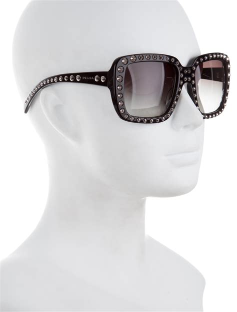 prada studded sunglasses square|prada unisex sunglasses.